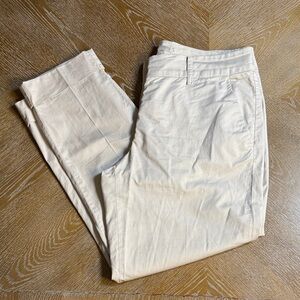 RAFFAELLO ROSSI Kaki Cropped Cuffed Pant 38